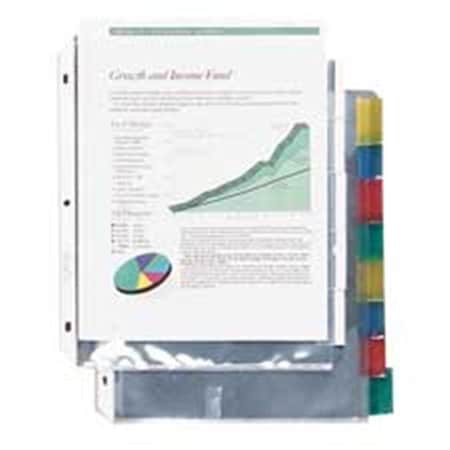 C-Line Products C-Line Products- Inc. CLI05557 Top Load Sheet Protector- 5 Tab- 8-.50in.x11in.- Clear 5557